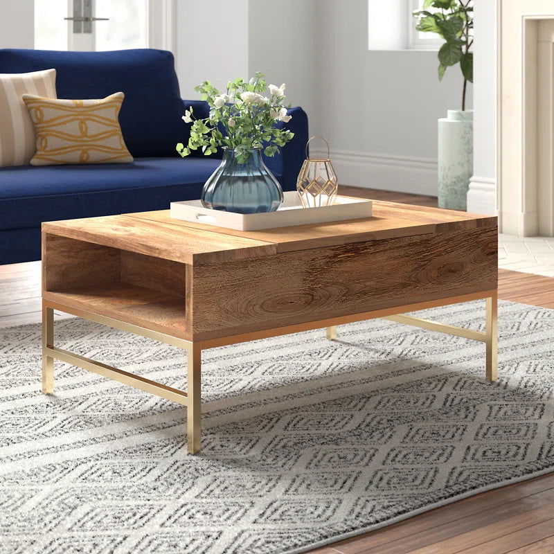Simplistic Solid Wood Coffee Table - Furnishiaa -  -